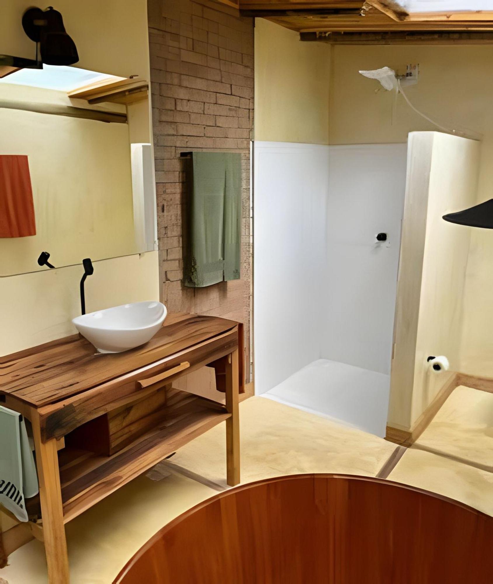 Sitio Santo Antonio - Chale 1 Com Ofuro Pensionat Atibaia Exteriör bild